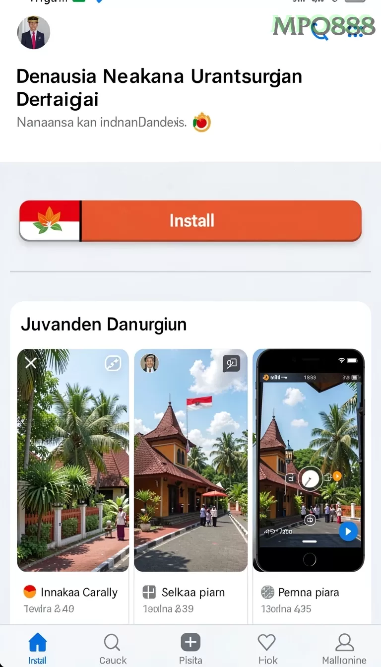 Cuplikan layar SURYAJITU — menu navigasi